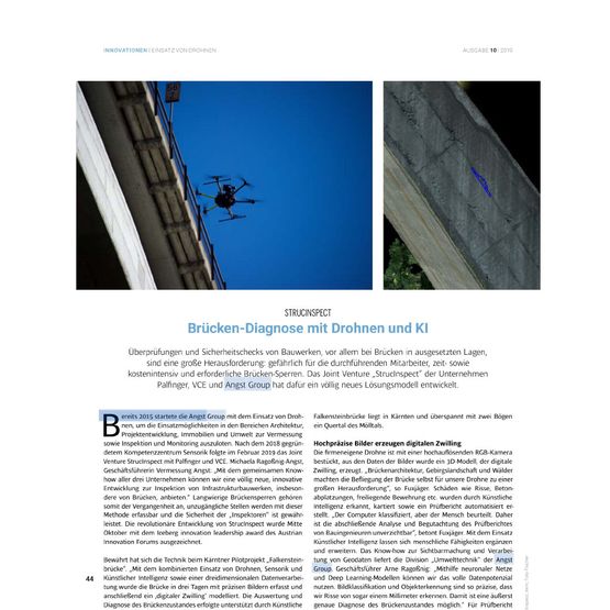 [company] in Graz Brücken-Diagnose mit Drohnen und KI